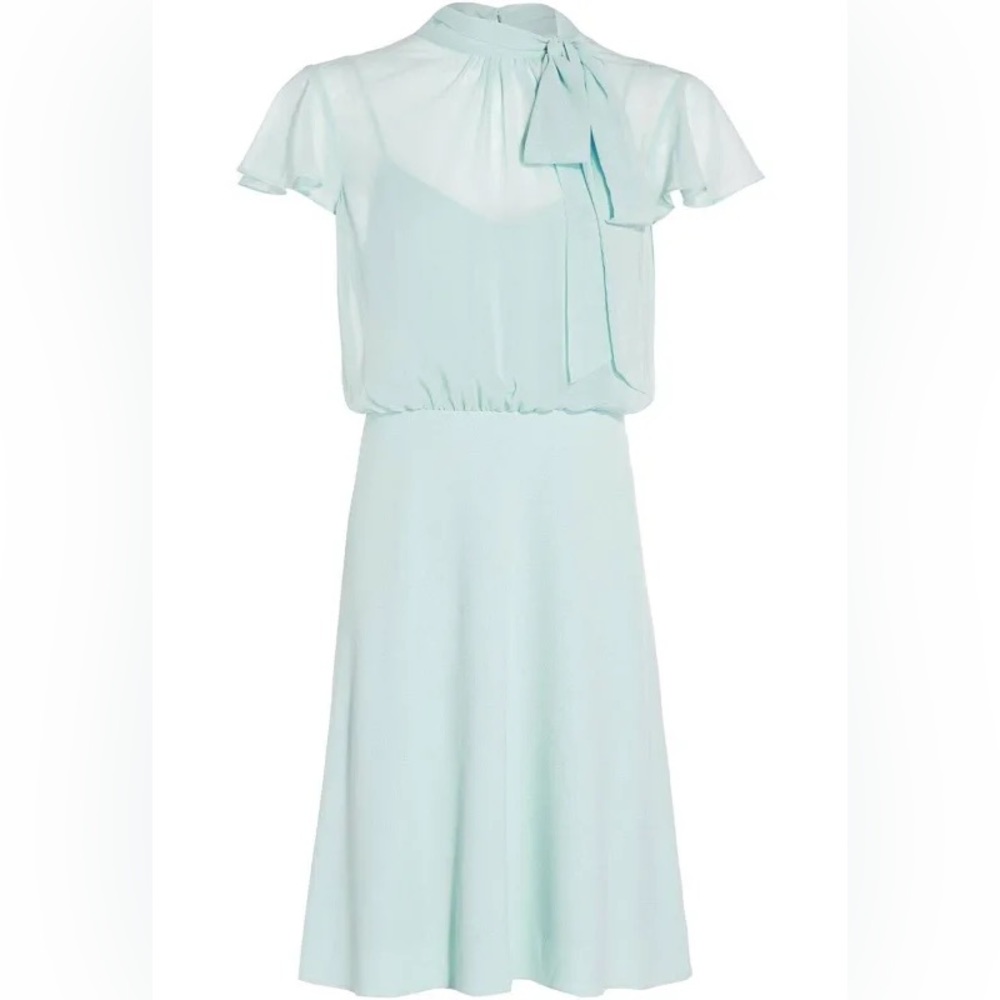 ADRIANNA PAPELL XL Mint Smoke Dress